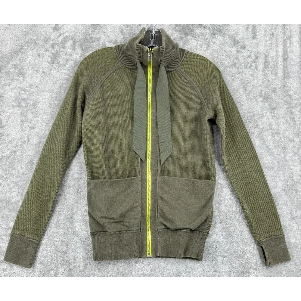 Lululemon Sweater Womens Size S Post Savasana Fatigue Green Antidote Reversible